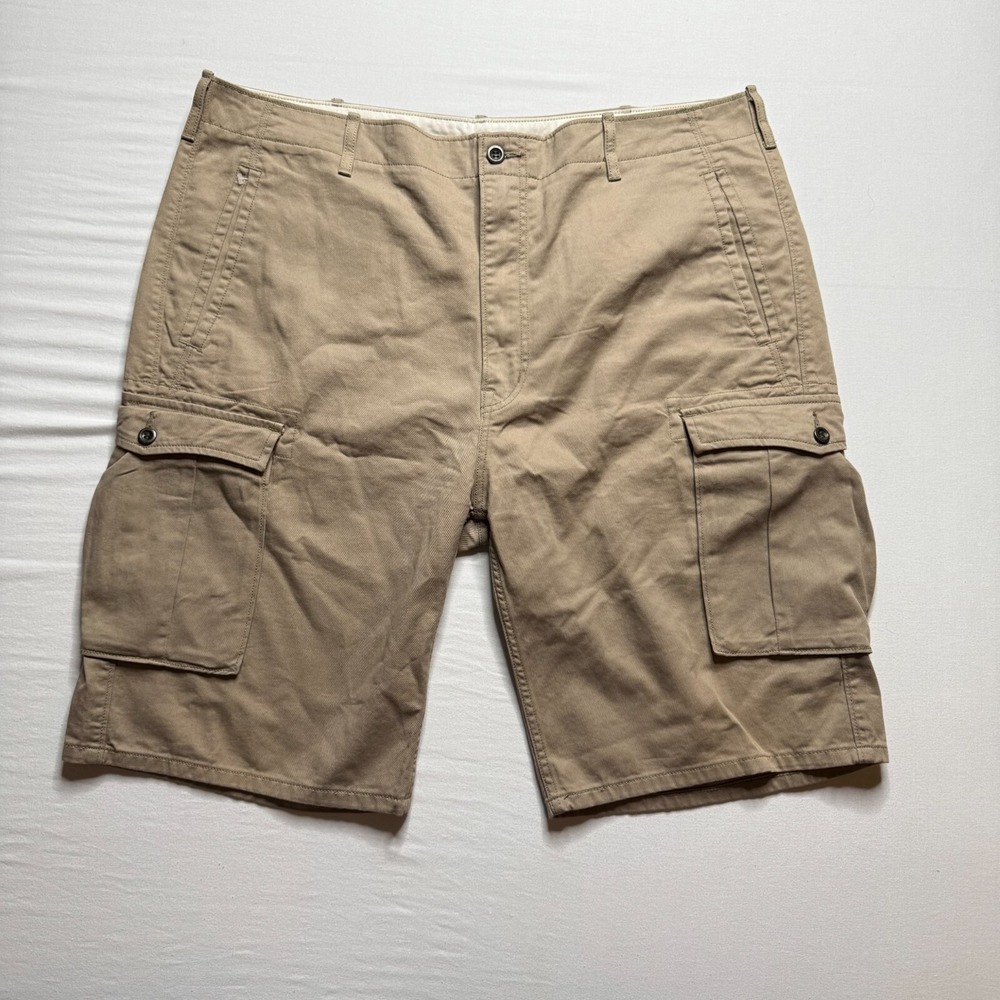 LEVIS Cargo Shorts Mens 40 Beige Cotton Utility Pockets Relaxed Fit‎ Outdoor